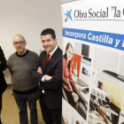 Manuel Martínez, Jorge Juan Peña y Alfonso Andrés, ayer en Proyecto Joven.