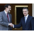 Rajoy y Urkullu, durante un encuentro en La Moncloa.