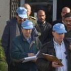 Los inspectores de la ONU visitaron ayer la fábrica de Al Shahid, en el norte de Bagdad