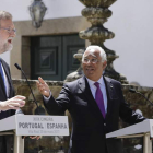 Mariano Rajoy y Antonio Costa dan cuenta de los acuerdos de la cumbre en Vila Real. EFE