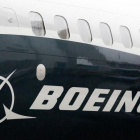 El logo de la compañía aérea en un Boeing 737 MAX.