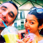 Canco Rodríguez posa con su novia Marta, en su cuenta de Instagram.