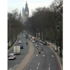 Un centro de Londres libre de tráfico, imagen inusual obtenida ayer