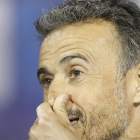 Luis Enrique, en sala de prensa