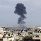 Bombardeos israelís al barrio de Rafah, en el sur de Gaza.