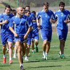 La plantilla se ejercitó ayer tras la jornada del martes destinada a la recuperación física.