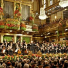 Imagen de la orquesta sinfónica de Viena dirigida por el israelí Daniel Barenboim