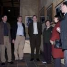 Un momento de la inauguración de la exposición sobre el Camino en Sahagún