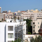 Imagen de la zona de las embajadas de Trípoli donde han tenido lugar los enfrentamientos. STR