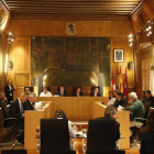 Pleno de la Diputación de León celebrado esta mañana.
