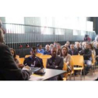 Emilio Gutiérrez, en un momento del encuentro con el mundo del deporte.