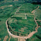 Imagen aérea, de archivo, del conjunto arqueológico de Castro Ventosa. DL