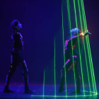 Lazer Wizards, un espectáculo de luz y láser a cargo de un dúo ruso-francés. JESÚS F. SALVADORES