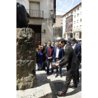 Pedro Sánchez, ayer, en un homenaje a Machado.