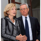Salgado y el ministro italiano de Finanzas.