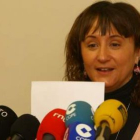 Susana Téllez, ayer en el teatro Bergidum.