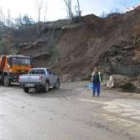 La carretera de Prioro ha vuelto a sufrir un nuevo desprendimiento