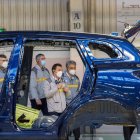 Montaje de un vehículo en la planta de Renault en Palencia. GRUPO RENAULT