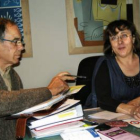 Los galeristas Germán Morán y Yolanda González.