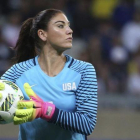 Hope Solo, en un partido de los Juegos Olímpicos de Río.