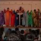 Los alumnos de Quintanilla y Castrocontrigo, durante el festival de Navidad