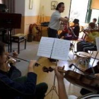 El conservatorio, en la foto durante una clase, iniciará el curso en breve