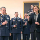 María Dolores de Cospedal, en una visita al Ejército del Aire en Zaragoza, el pasado día 19 de enero.