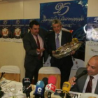 José Luis Ramón y Miguel Martínez, en el 25 aniversario de las Jornadas Gastronómicas.