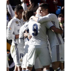 Cristiano celebró antes del parido su balón de oro y colaboró con un un gol al triunfo. MARISCAL