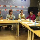 Reunión de parlamentarios socialistas de la Comisión de Fomento y Medio Ambiente.