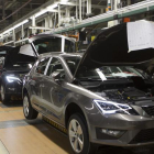 Cadena de montaje de la fábrica de Seat en Martorell.