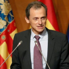 El ministro de Ciencia Innovación y Universidades, Pedro Duque, el pasado día 25, en Valencia.