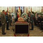 La capilla ardiente del expresidente Adolfo Suárez, instalada en el Congreso de los Diputados.