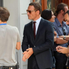 Michael Fassbender, ayer en Alicante en el rodaje de ‘The Counselor’.