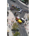 Lugar en el que tuvo lugar el tiroteo en Madrid.