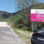 Carretera LE 4211 donde se ejecuta la mejora del firme. DL