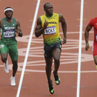 Usain Bolt firmó una serie pletórica en la que ninguno de sus rivales le hizo sombra.