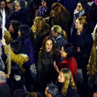 Clemente, durante la concentración feminista. NACHO GALLEGO