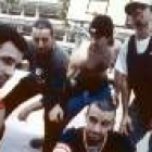 Los componentes del grupo de hip hop Geronación