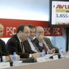 Montilla, Miquel Iceta, Jordi Hereu y Antoni Castells.