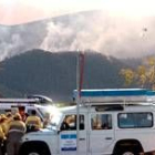 Un gran número de brigadas forestales participan, desde el viernes, en la extinción del incendio