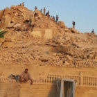 Restos de la mezquita de Jonás en Mosul tras ser destruida por los yihadistas del Ejército Islámico.