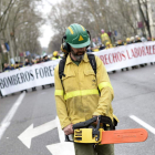 Un momento de la ‘marcha de fuego’ celebrada ayer.