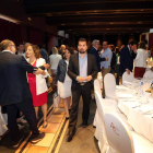 Luis Tudanca a su llegada al club de prensa de El Mundo. ICAL
