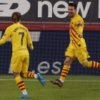 Lionel Messi guió al Barcelona al triunfo en San Mamés frente a un Athletic que llegó a adelantarse en el marcador. LUIS TEJIDO