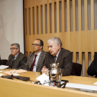 Salvador Gutiérrez, Alberto Pérez Ruiz, Joaquín López Contreras González, Antonio Gamoneda y Juan Manuel Nieto Nafría.