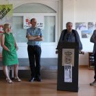 Un momento de la inauguración ayer de la exposición. BARREÑADA