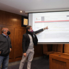 Los concejales bercianista Jesús López e Iván Alonso. L. DE LA MATA