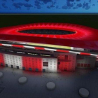 Recreación del Wanda Metropolitano, el próximo estadio del Atlético de Madrid.