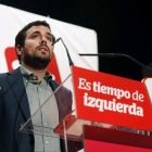 El candidato de IU a la presidencia, Alberto Garzón.